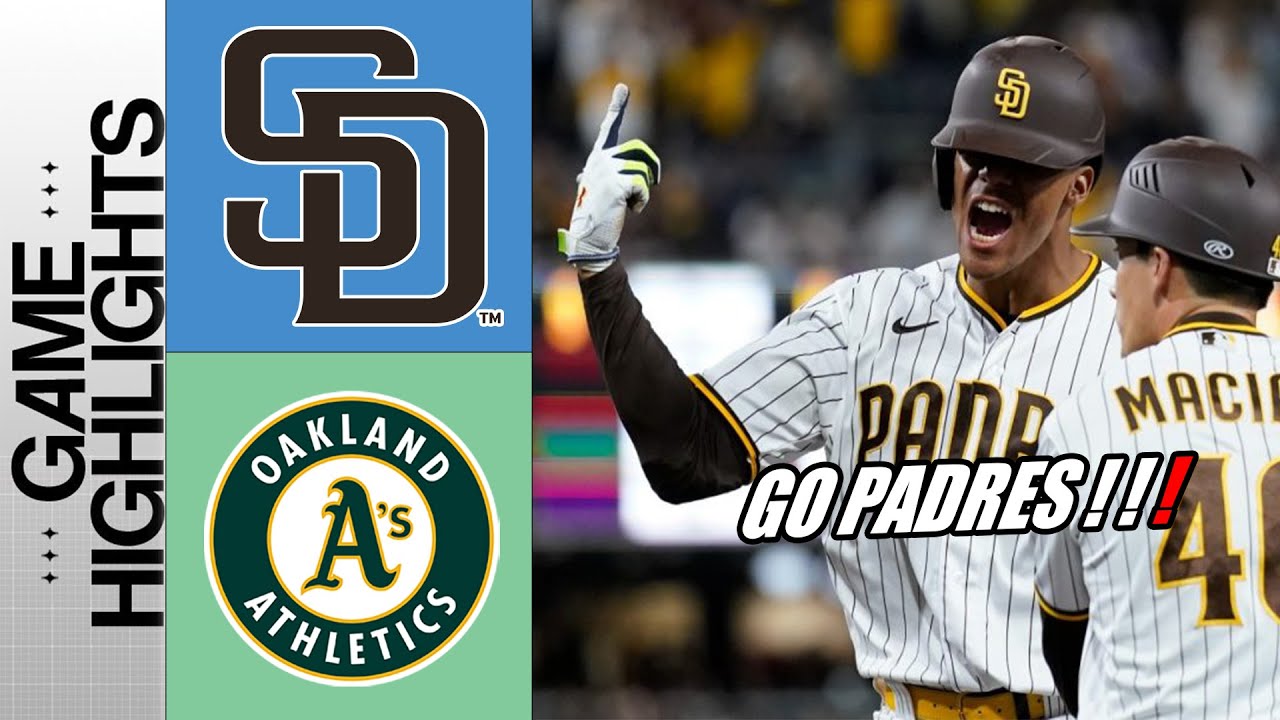 San Diego Padres Vs Oakland Athletics Game Highlights Sep 15, 2023 | Mlb Highlights 2023