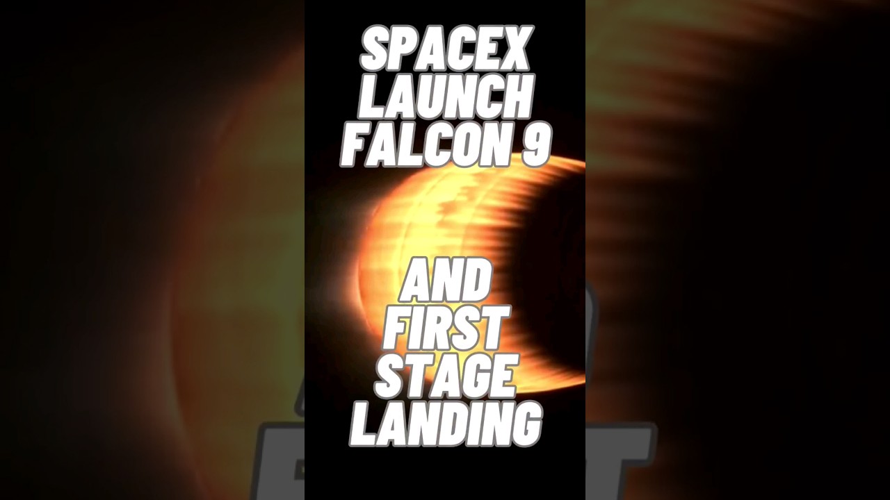 Spacex Launch Falcon 9 And First Stage Landing #spacex #elonmusk #falcon9 | Spacex