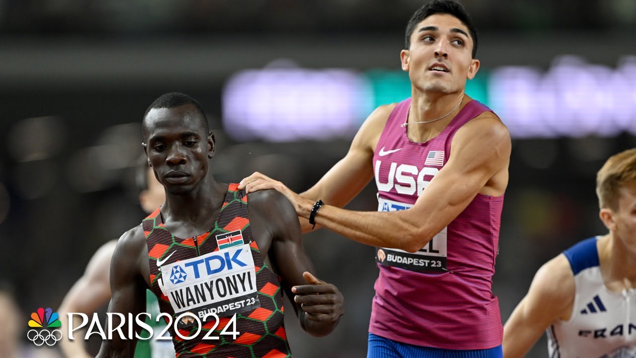 Bryce Hoppel, Lone U.s. Runner In The 800m Semis, Qualifies In Fight To The Finish | 2023 Worlds