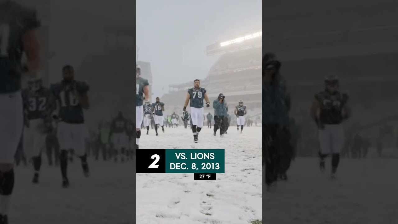 The Worst Weather Games The Eagles Faced #shorts