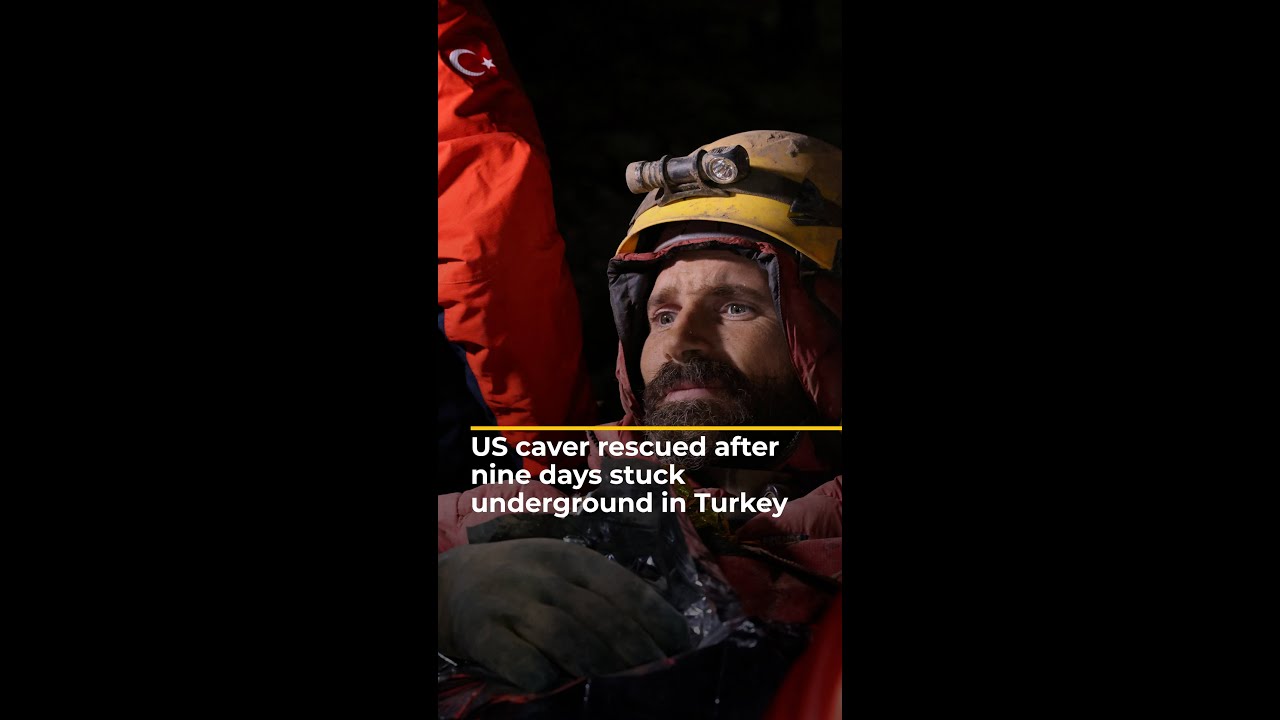 Title: Us Caver Rescued After Nine Days Trapped Underground In Turkey | Aj #shorts