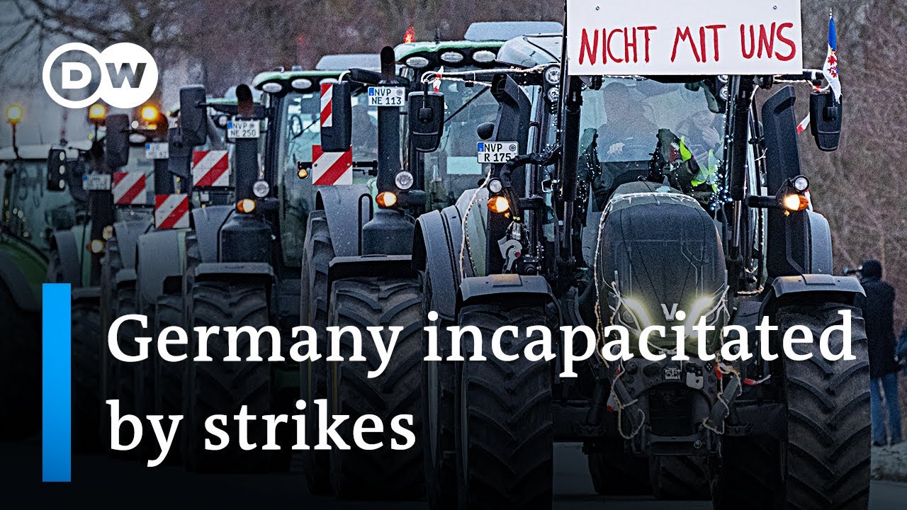 Train Drivers Strike, Farmer Protests Cause Major Disruption In Germany | Dw News