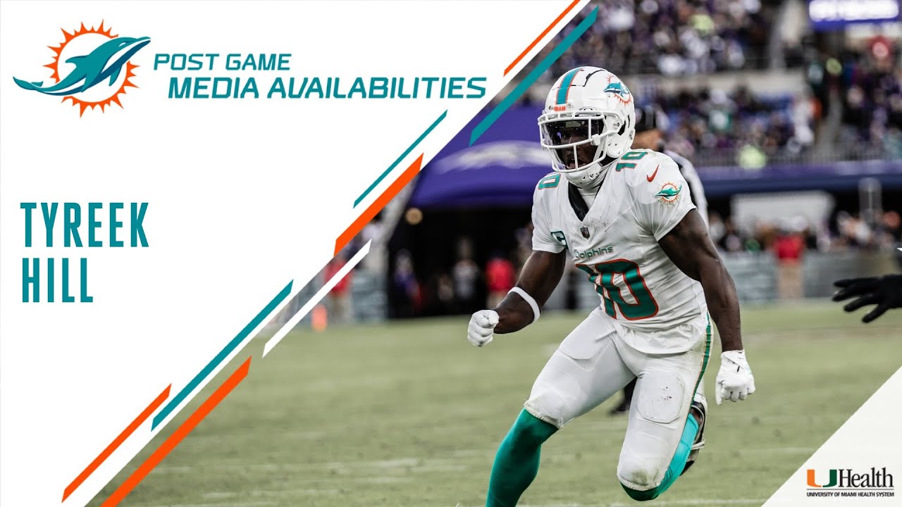 Tyreek Hill Meets With The Media Following #miavsbal | Miami Dolphins | Dolphins News