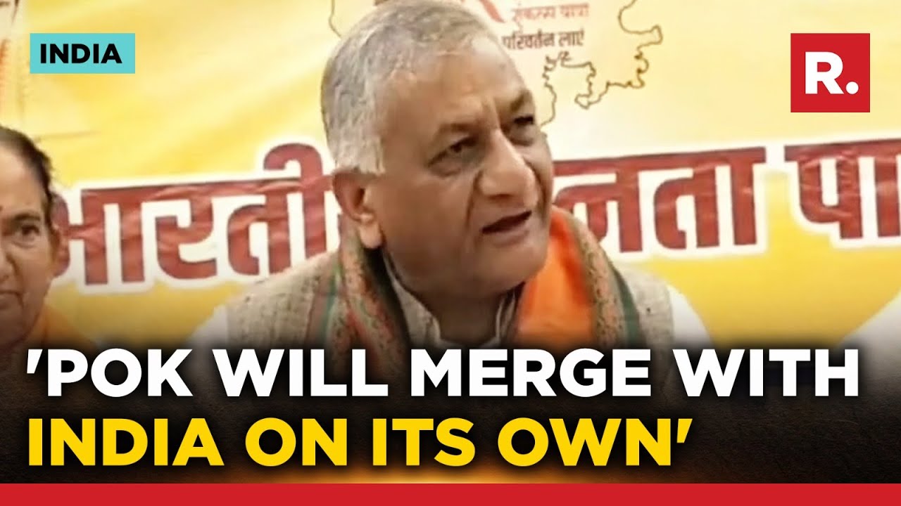 Union Minister Gen Vk Singh Makes Big Statement On Pok: ‘wait For Some Time…’