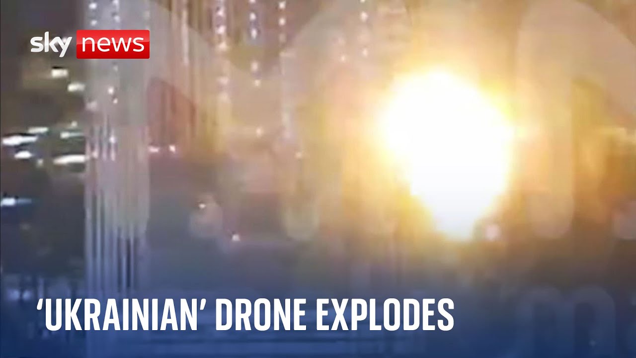 Ukraine War: Moment ‘ukrainian’ Drone Hits Building In Moscow