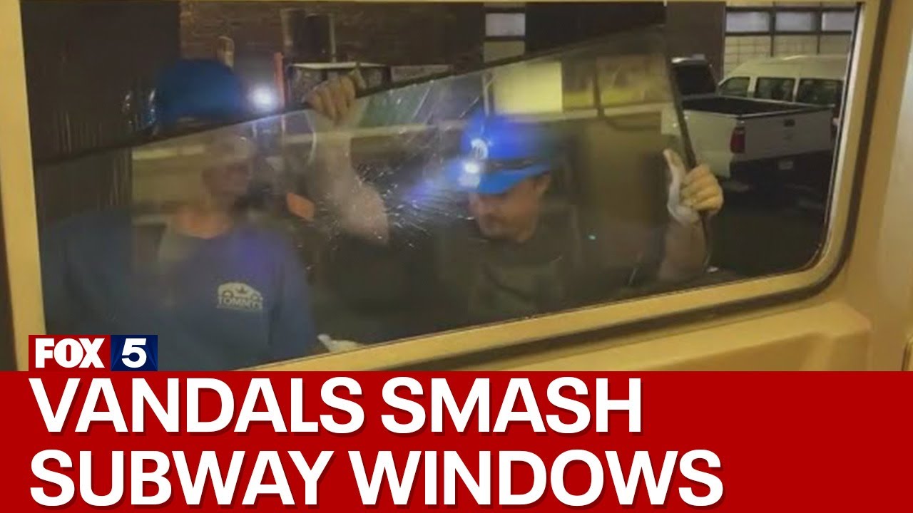 Vandals Smash Nearly 100 Windows On Subway Trains Causing Major Delays