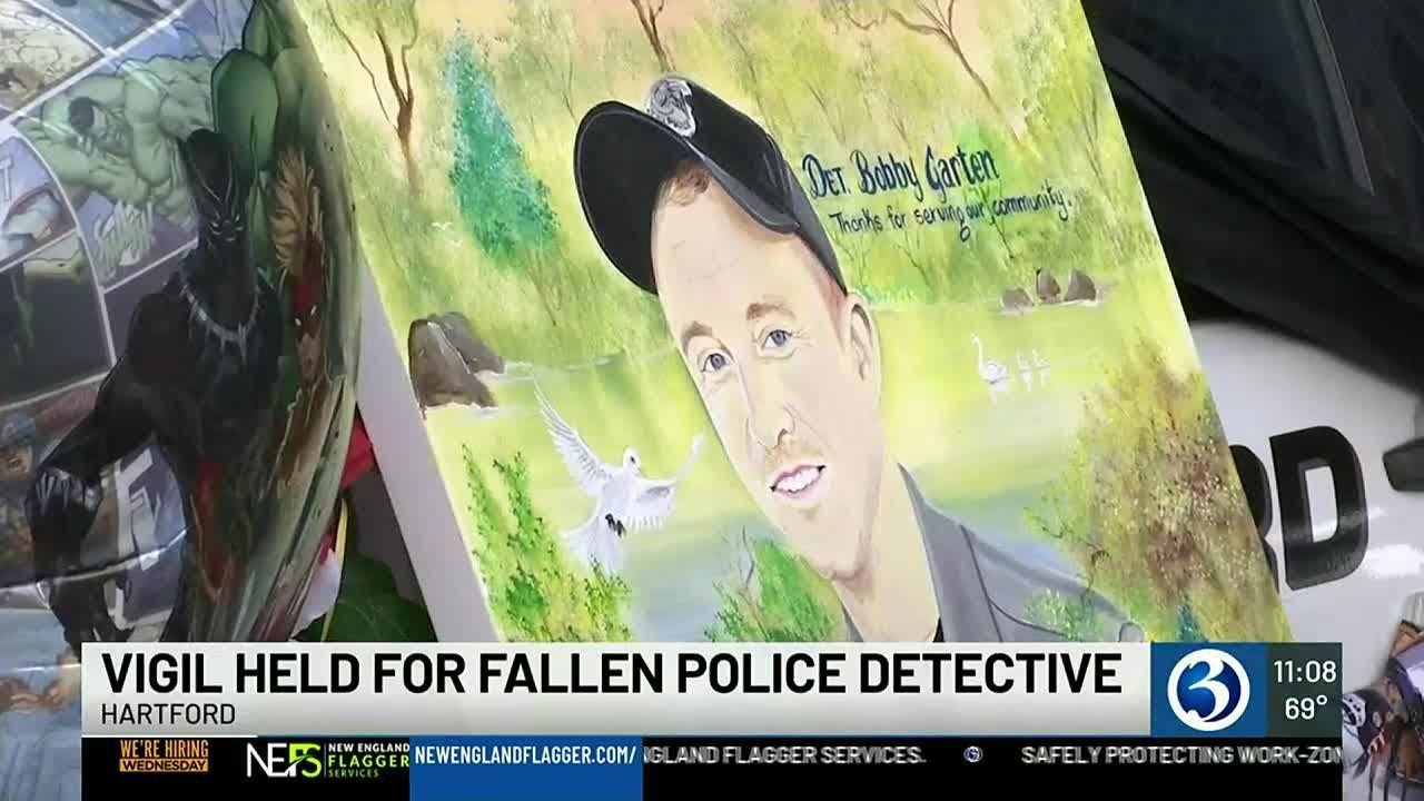 Vigil Held For Fallen Hartford Police Detective