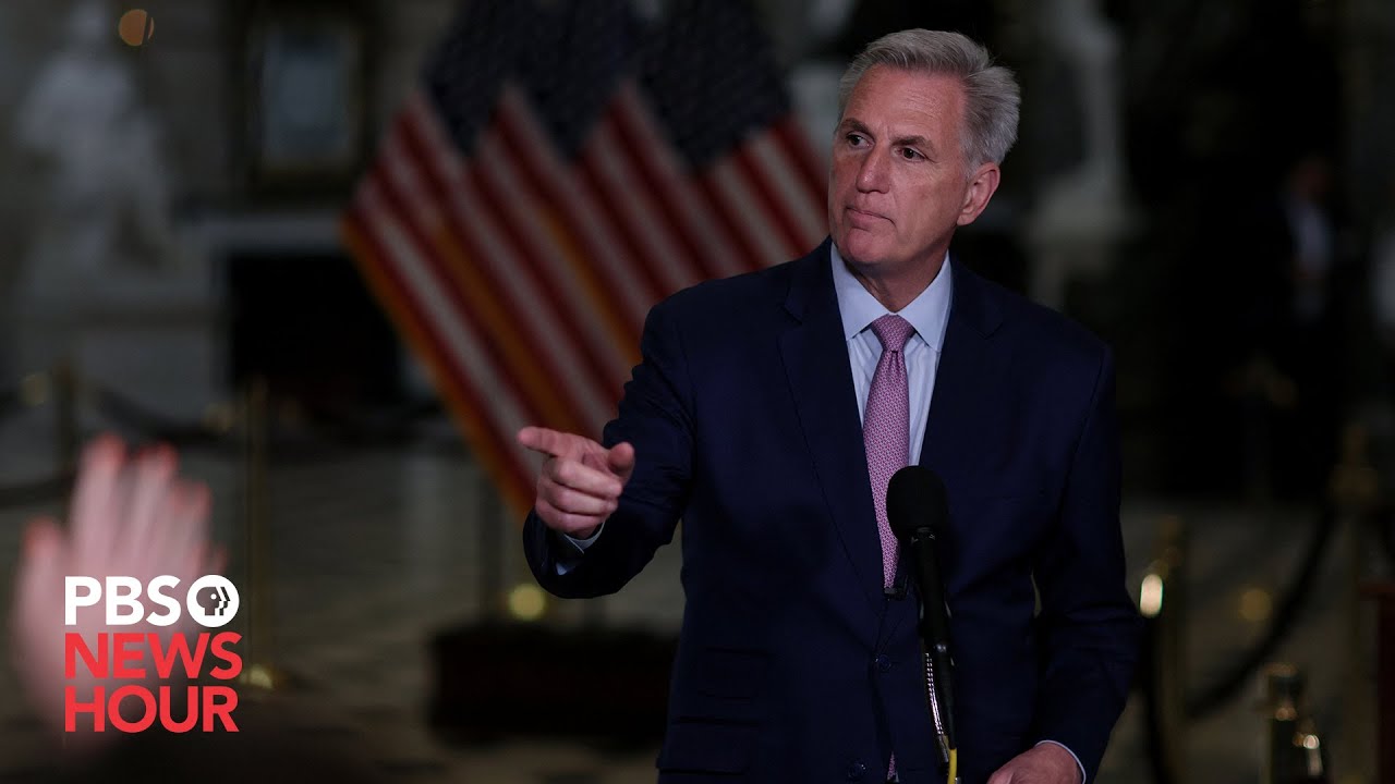 Watch Live: House Speaker Mccarthy Holds News Briefing As He Faces Fight On Budget In Congress