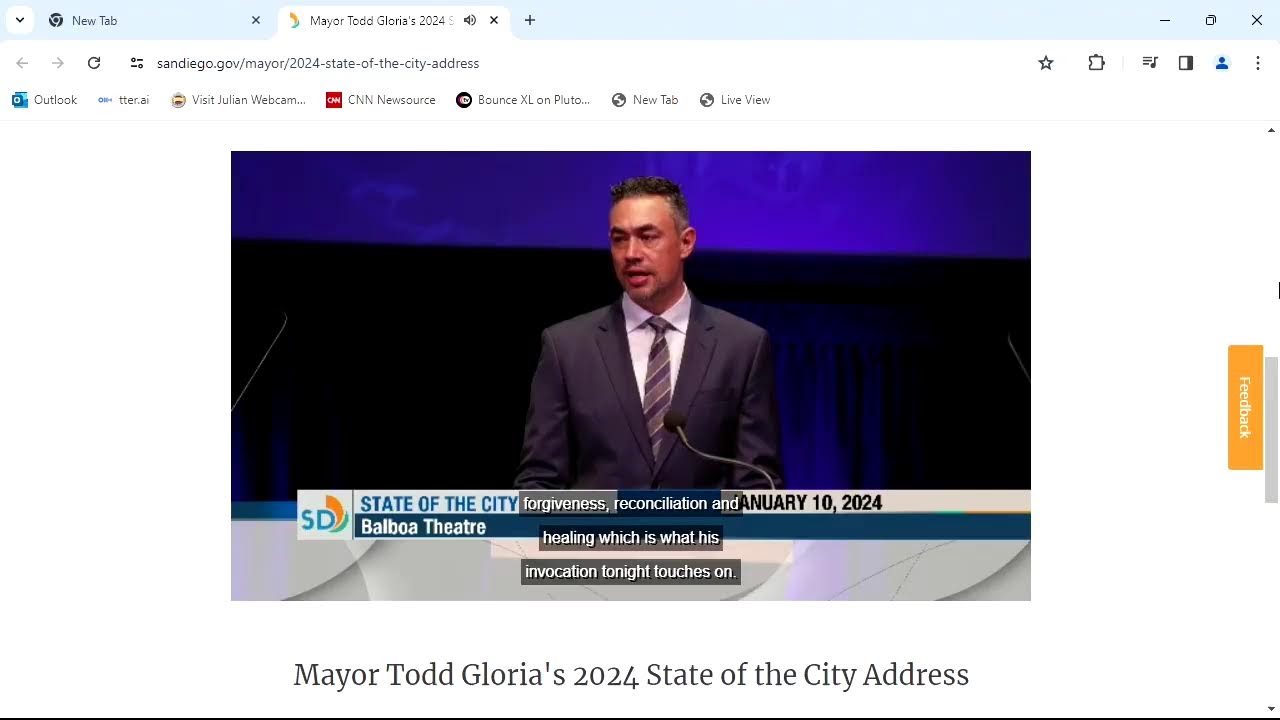 Watch Live: State Of The City | San Diego News