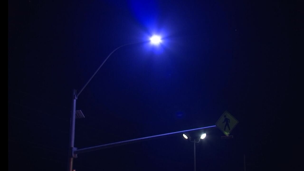 Why Are Streetlights In The Vegas Valley Glowing Purple?