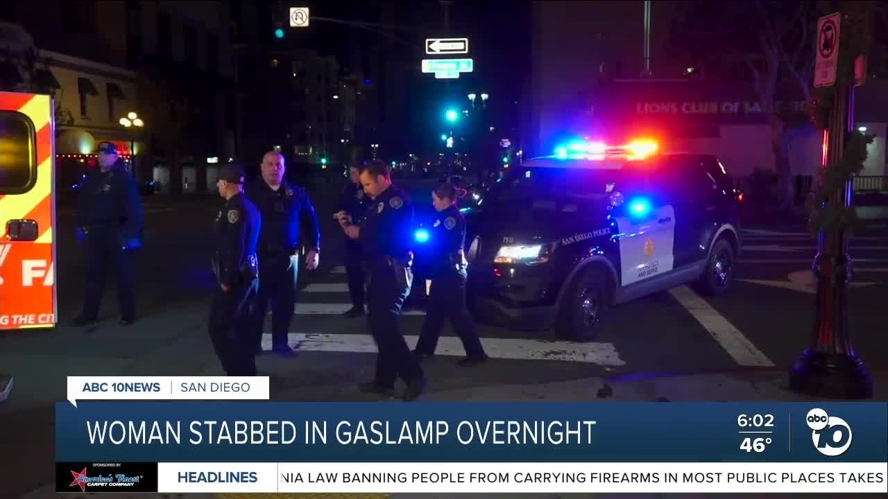 Woman Stabbed In Gaslamp Overnight | San Diego News