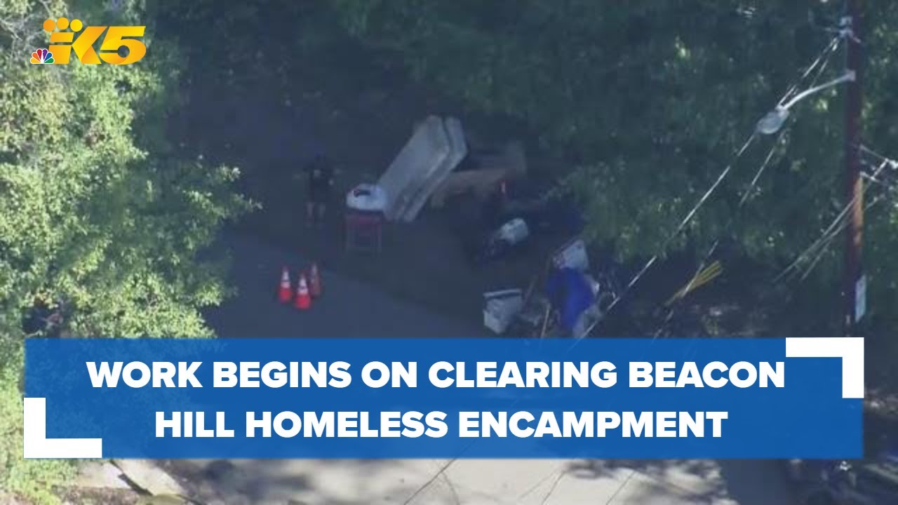 Work Begins On Clearing Homeless Encampment In Beacon Hill A Week After Shooting