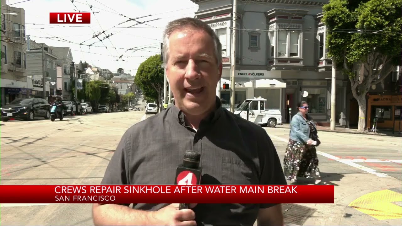 Work Continues On Sf Sinkhole Following Water Main Break