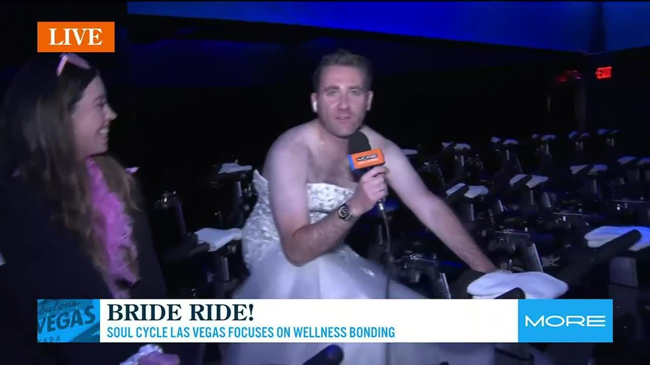 Mike Davis Tries The ‘bride Ride’ At Soul Cycle